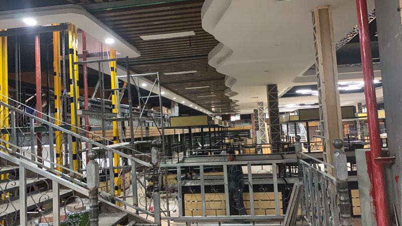 五泉菜市場建設項目施工