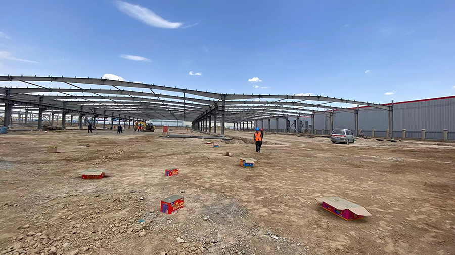 新型土工合成材料產業基地建設項目-鋼結構工程